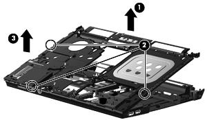10. Remove the 21 PM2.5 6.0 screws that secure the top cover to the computer. 11. Remove the Phillips PM2.0 4.5 screw that secures the top cover to the computer. 12.
