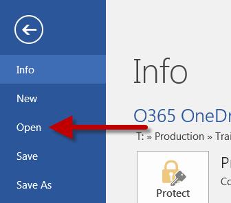 3 Accessing OneDrive from Office 2.