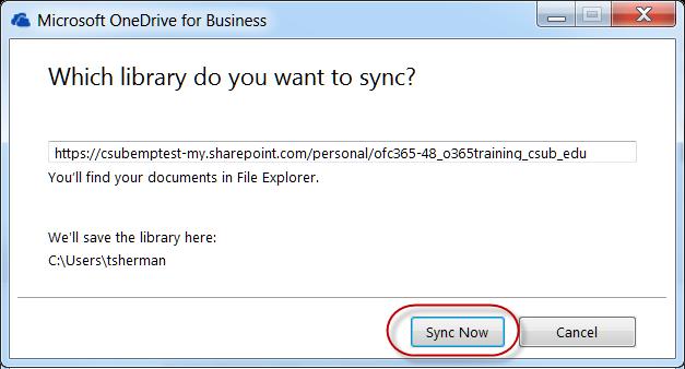 For the sync to work, you will need to be signed into your Office 365 account and the OneDrive for