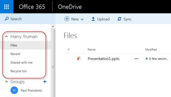 6.6 Viewing files Shared with You You can easily view files that are shared with you in OneDrive for Business. These instruction will guide you in this process. 3.