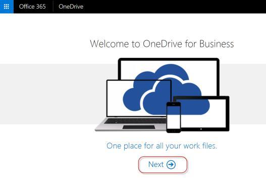 Initializing OneDrive Before you begin using OneDrive, you will need to initialize it.