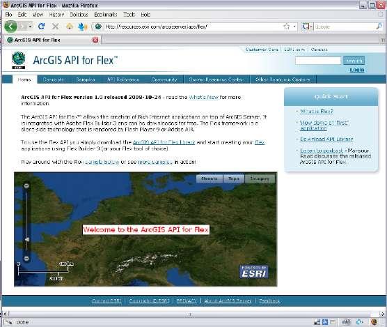 What the ArcGIS API for Flex does Display