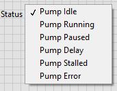 Pump status Enum.