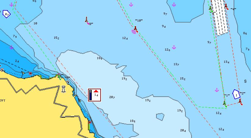 Dynamic tides and Currents The dynamic tides & currents feature replaces the standard Navionics tide/current icons with larger, animated icons that show the tide levels and the