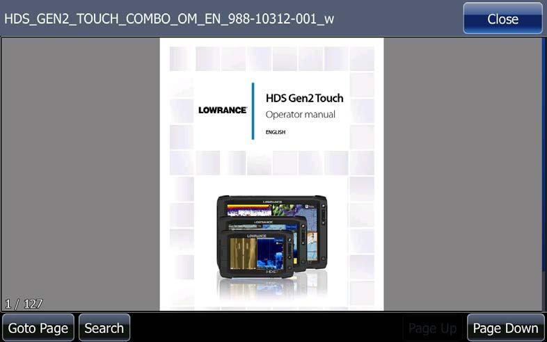 PDF Viewer HDS Gen2 Touch can now display PDFs.