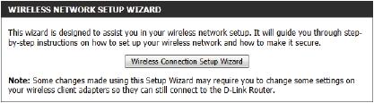 Wireless connection setup wizard On this page the user can configure the Wireless settings for this device. There are 3 ways to configure Wireless using this router.