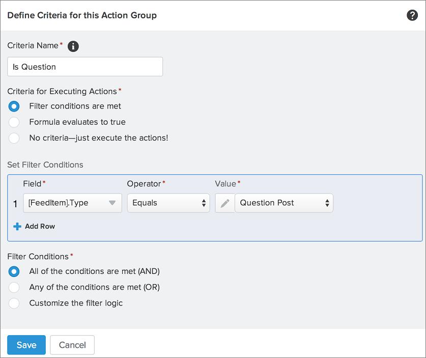 Use Other Salesforce Features In Your Community Step 3: Add a Flow Robert creates a simple flow named Escalate Question to