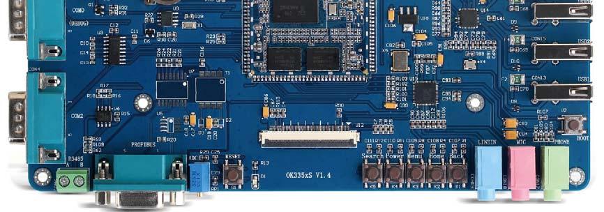 It consists of a SOM (OK335xS-CORE) and a carrier board, features 1GHz TI AM3354