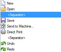 12 Pacesetter BES4 Dream Edition Instruction Manual Adding Separators in the Quick Access Toolbar You have the option of also adding separators in the Quick Access Toolbar.