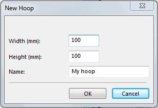 Learning about the Workspace 41 To add a custom hoop: 1 On the Home Tab click the down arrow under the Hoop tool. 2 From the menu that appears, click on Select Hoop. You see the Hoops dialog.