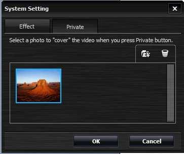 to reset the modules availability and to order by Private Click to add an image to the photo tray. When the private option is enabled, the selected image will be shown instead of the video scene.