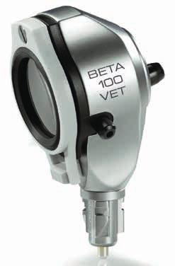 With the use of the VET adaptor (G-000.21.214), it is possible to fit reusable VET specula for ear examinations.