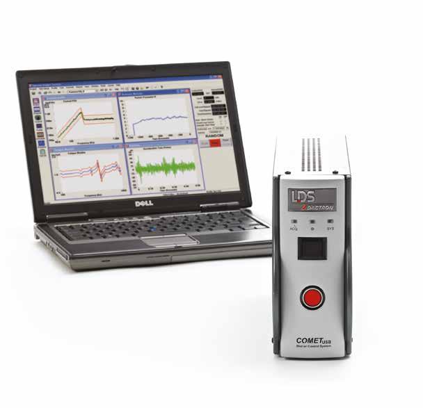 COMET USB provides the flexibility to perform random, swept sine and shock testing on electrodynamic shakers using a switching power amplifier.