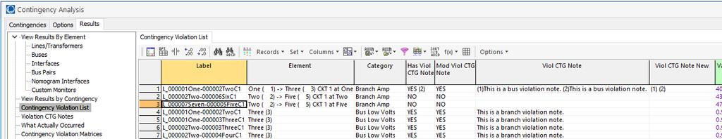 Violation CTG Note Fields can be added to violation tables to show the notes Indicates if the violation has any notes, and if it does how many Indicates if a note associated with the violation has