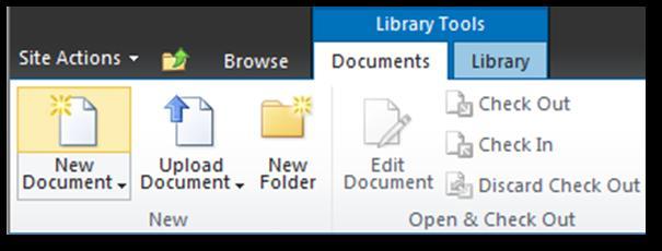 Step 2: In the library access an existing folder by clicking on it (e.g. Guide).