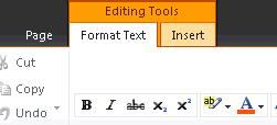 Section 5: Using the Editing Tools toolbar to re-format copied Content pages What is the Editing Tools toolbar?