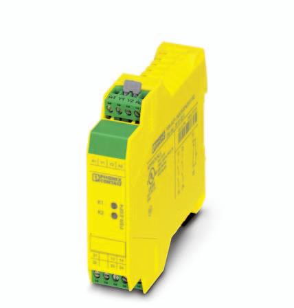 PSR-...- 24DC/ESP4/2X1/1X2 Safety relay for emergency stop and safety door monitoring Data sheet 100516_en_05 PHOENIX CONTACT 2013-11-21 1 Description The safety relay can be used for emergency stop