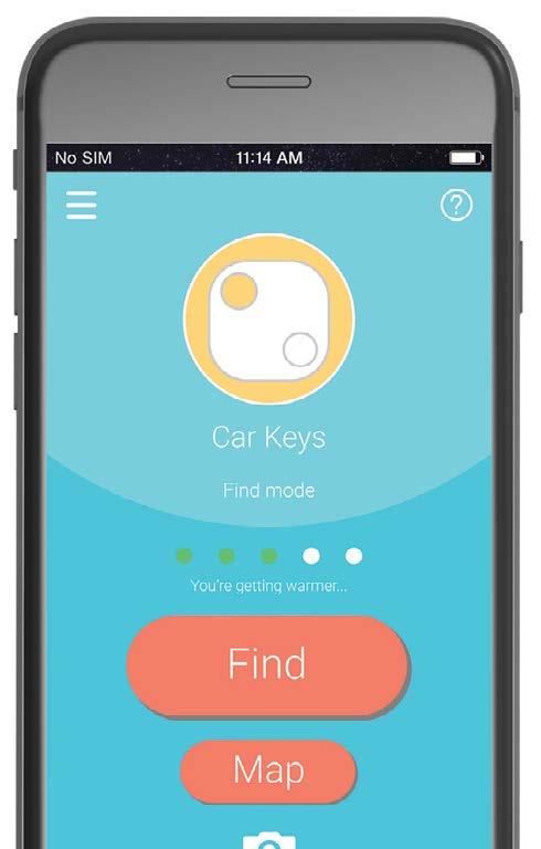 The find mode works two ways: you can use your phone to