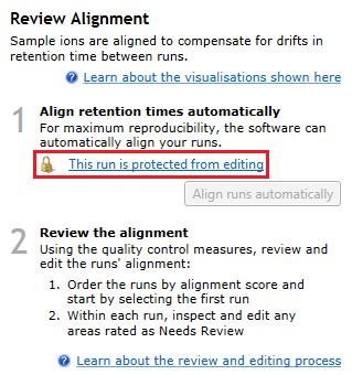 Details on editing alignment are described in Appendix 5 (page 75) The alignment quality of this tutorial data set does not require any manual intervention.