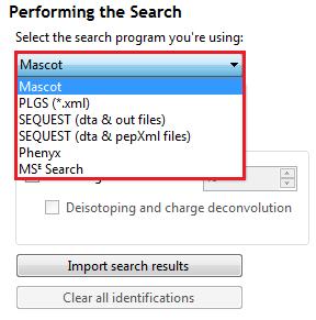 Ion search, is available in the folder you restored the Archive to (Search Results.xml). Select the 'Mascot' method and import this file to see results like those below.