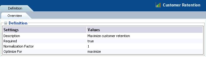 In the example shown in Figure 2 5, the advice given by the Inline Service is optimized to both maximize customer retention and to maximize revenue.