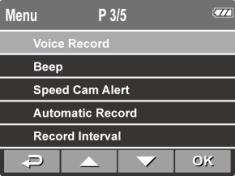 4 Adjusting the Settings 4.1 Using the Menu You can customize the video recording and other general settings via the on-screen display (OSD) menus. 1.