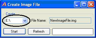 Create Image File Use this function to create an image file from a single USB flash drive. 1. From the main menu, choose Create Image File. The Create Image File module will then pop up. 2.