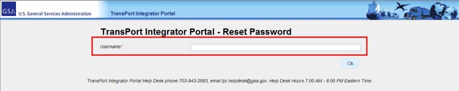 2 Reset Password Enter Username and click 3 Reset Password User will be prompted to answer the challenge questions provided during registration. When finished, click.