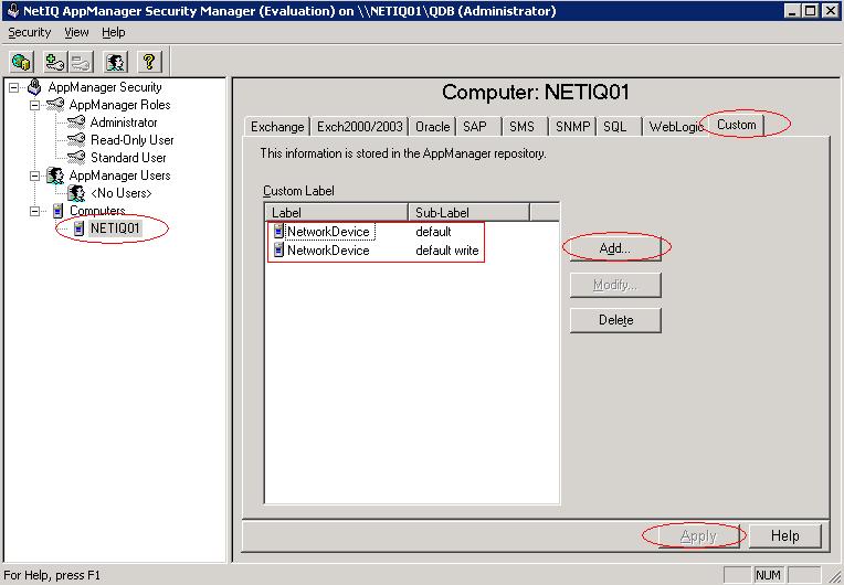 From the AppManager Operator Console window navigate to Extensions > Security Manager as shown in Figure 4 below.