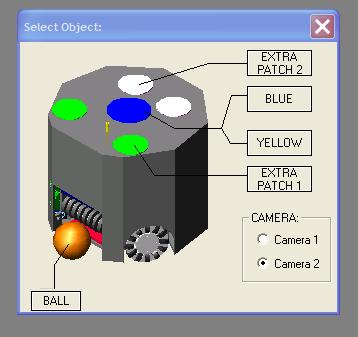 Ball (orange) Robots Recognition Own - Central markers