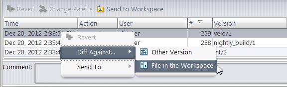 AccuRev prompts you to specify which workspace. Older versions of the transaction's elements will be activated in that workspace.