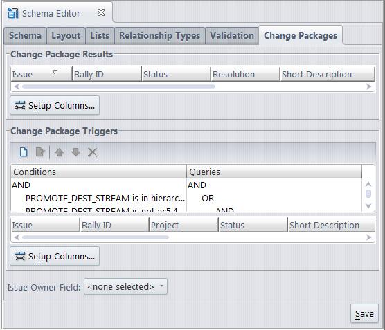 In the Change Package Results section, you specify the format of the change-package table displayed by a Show Issues or Show Diff By Issues command.