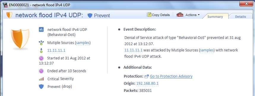 DDoS Protector Integration In SmartView Tracker and SmartLog, each log and log update (for sampled source) is being