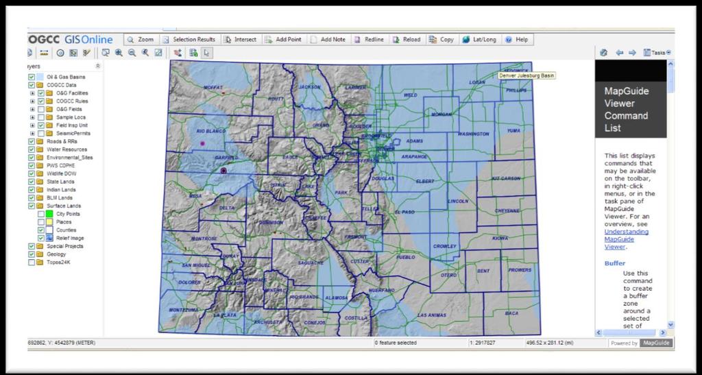 COGCC GIS Online Map Instructions - Internet Site April 10, 2018 Table of Contents Page Section Page Section 1 Introduction 8 Clear Selection 2 Double Click 8 Buffer 3 Arrow Tip Information 9 Select