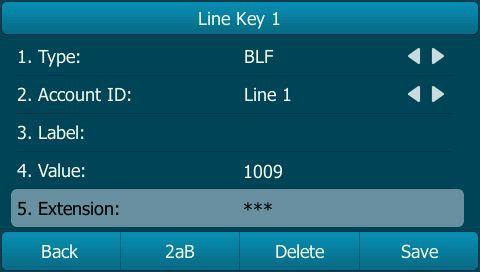 User Guide for the SIP-T29G IP Phone 7. (Optional.) Enter the Directed Call Pickup Code in the Extension field. 8. Press the Save soft key to accept the change or the Back soft key to cancel.