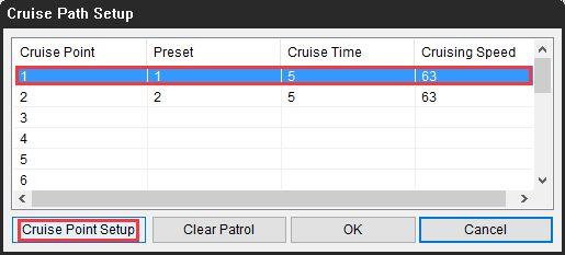 when it points to the position you prefer, choose Preset 1(highlighted in yellow color), then click the button to record the preset position, Enable status will become Set. 3.