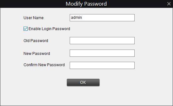 How to change the login password 1. Highlight the user account whose password you want to change, go to Modify Password. 2.