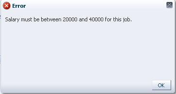 Next, try to enter a Salary value of 44000 and click Save again.