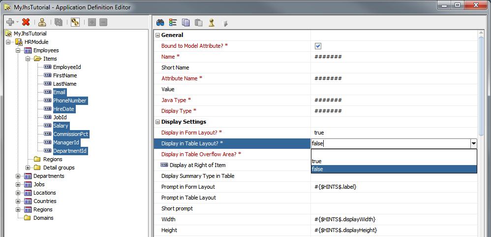 To accomplish this, expand the Employees group and its Items folder to see the names of the items in that group.