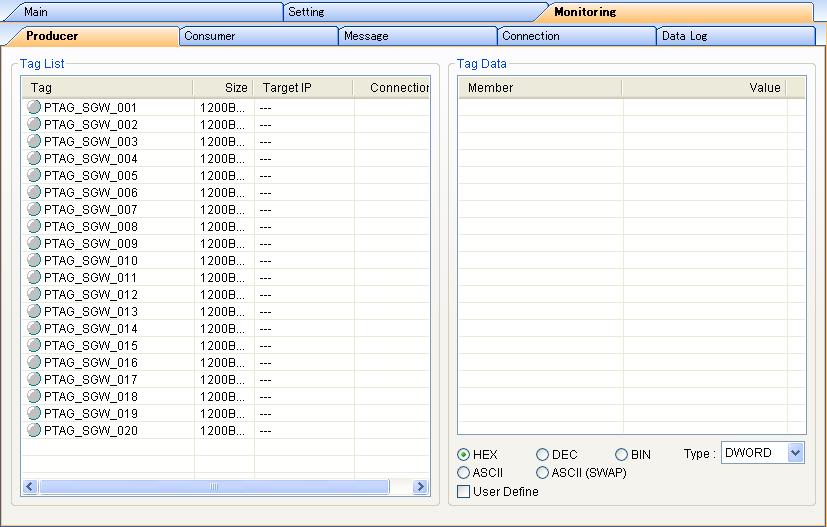 2.6 Monitoring Tab Page The Monitoring Tab Page is shown below. The following operations can be performed from the Monitoring Tab Page.