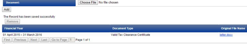 2 File uploaded will show as below 7 CAPTURING INFORMATION IN THE FORMS