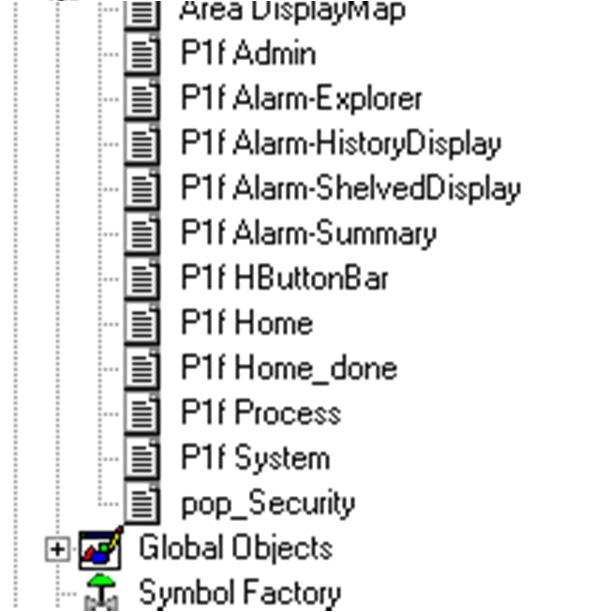 Using Library Global Objects to Configure HMI Displays Expand the Displays folder and scroll down (to near the bottom of the list of displays) until you find