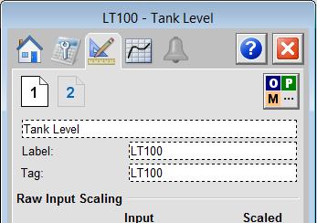 Enter Tank Level" and LT100 as shown below, hitting the Enter key at each field.