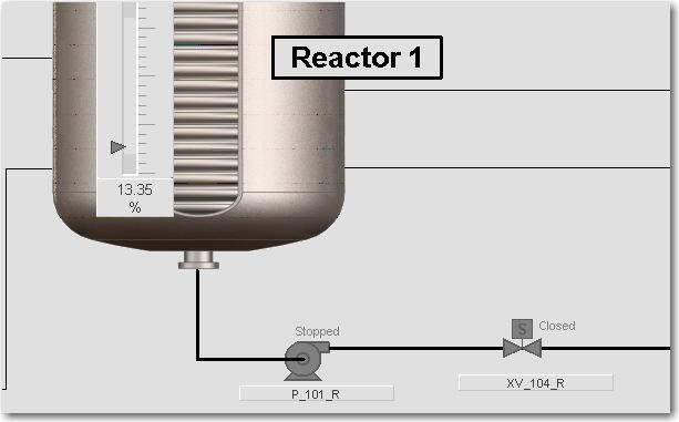 In this section of the lab you will run the reactor manually to operate from the device faceplates.