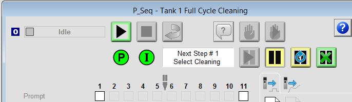 From the detailed sequence display, click the Request sequence to pause at next pause point button as shown below. Click the Start Sequence button.