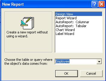 Using the Report Wizard It is generally easiest to use the Report Wizard to start your report. In most cases, you will probably need to use the Design View to refine the design.