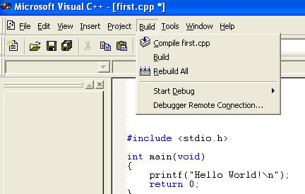 Programming I Laboratory - lesson 0 A Simple C++ Program Figure Traditional programming books begin by writing the words Hello World to the screen, or a variation on that statement.