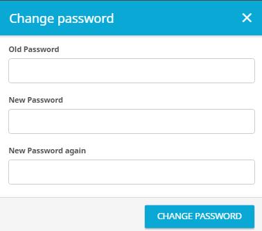 4. Insert your old and new password as requested in the pop up window 5. Click on Change Password to save your settings Updating your language settings To update your language settings: 1.
