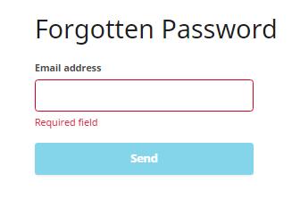 2. Forgot your password? In case at any point in time you need to reset your password, from the Login page select the option Forgot your password?