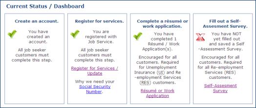 Job Center of Wisconsin will automatically take you through the steps to complete a résumé